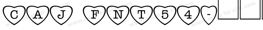 CAJ FNT54字体转换